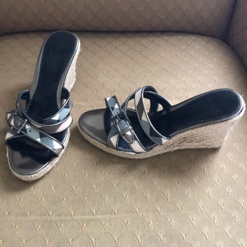 Burberry Wedge Sandals